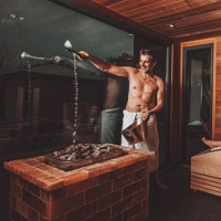 Saunová kamna s možností polévání vody