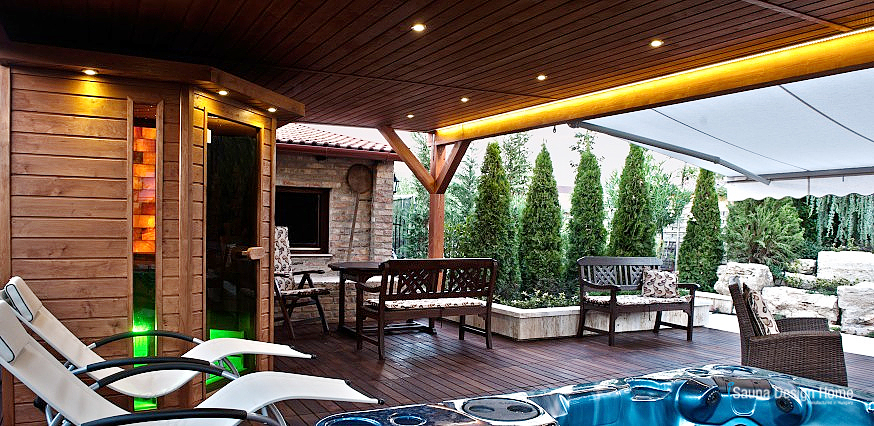 Venkovní wellness záhradní sauna