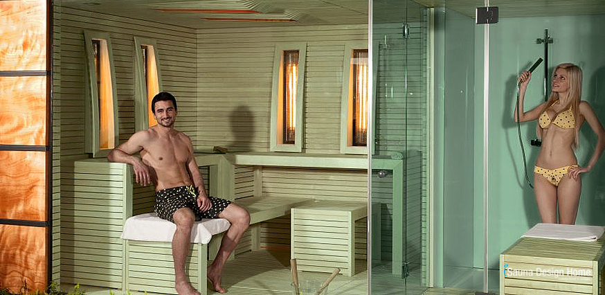 Venkovní sauna domek Cube Luxury Garden