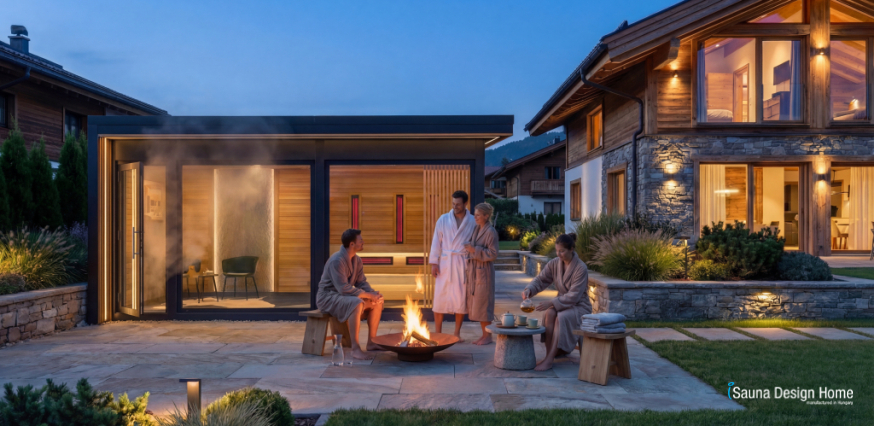 kombinovaná dizajnová sauna